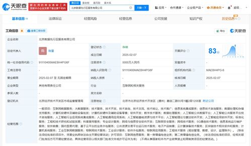 北京数据先行区服务公司成立，加速信息技术咨询服务发展